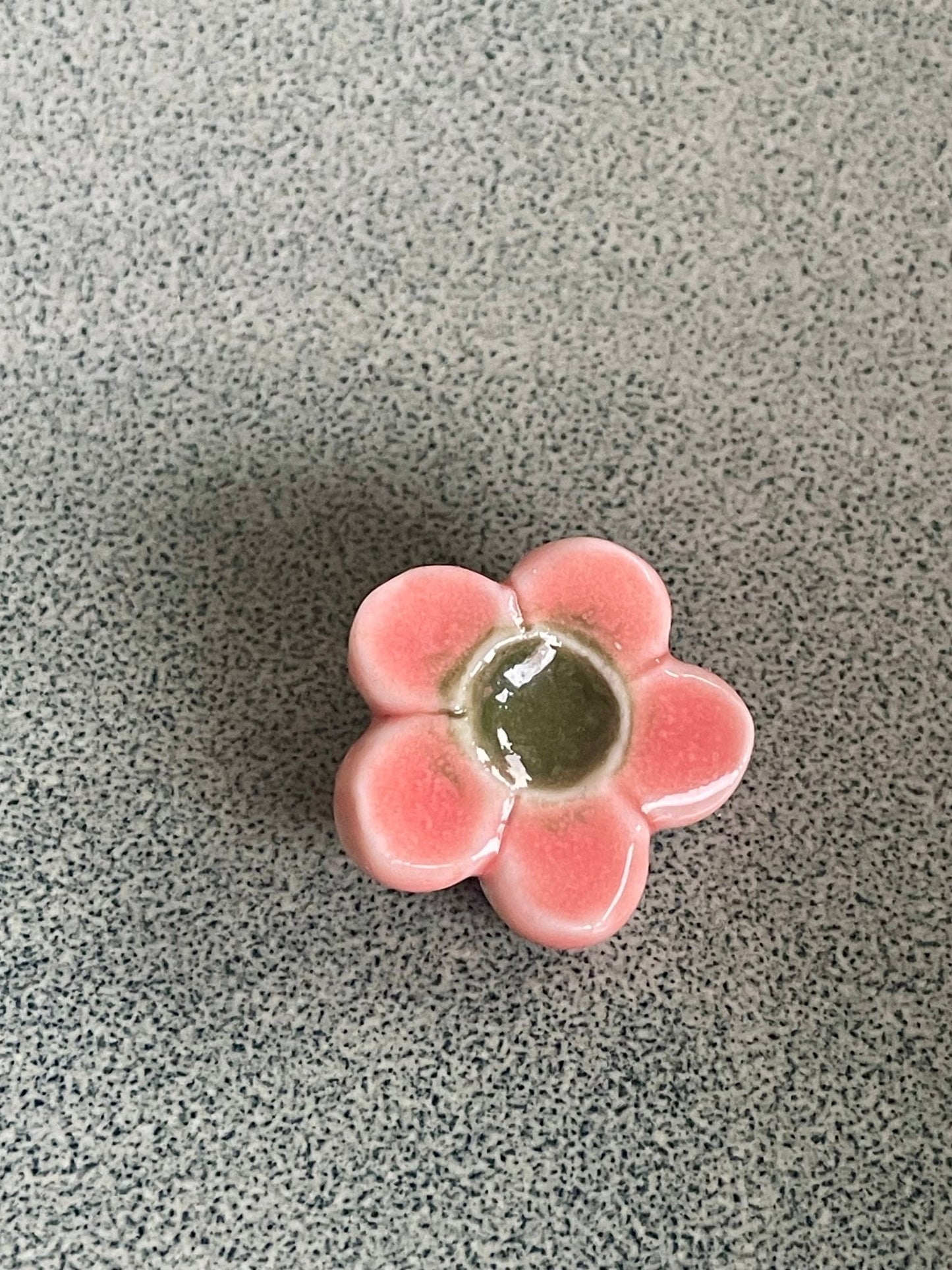 Bloem meloen roze met groen - hart&ziel design