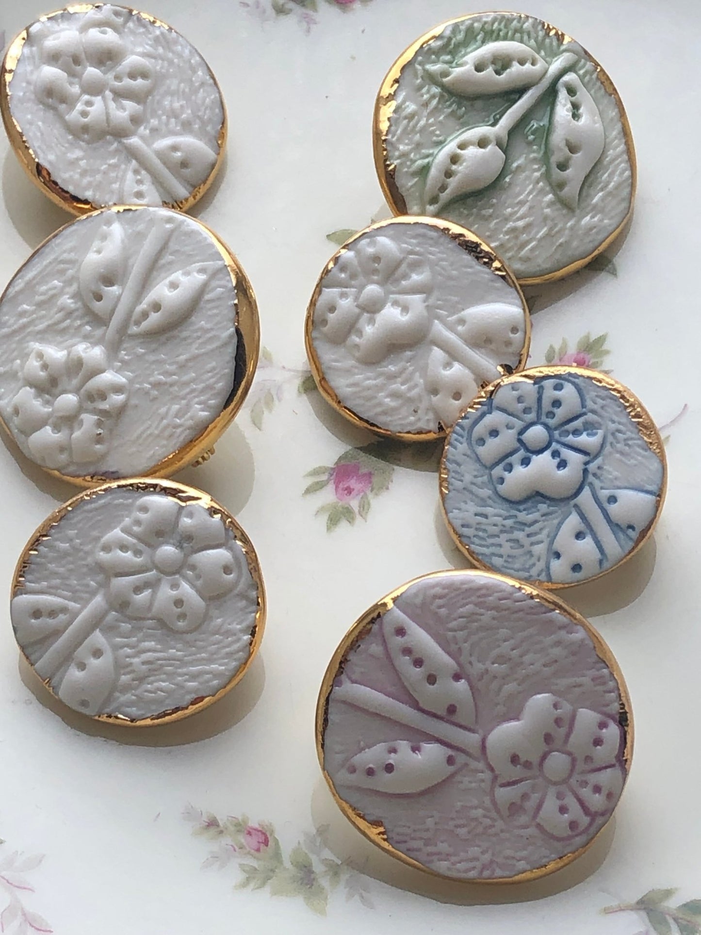 Broche - Bloem wit - hart&ziel design