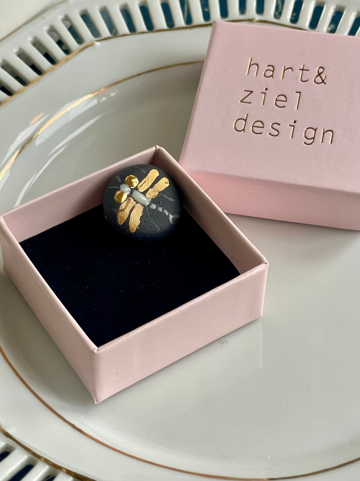 Broche - Libelle 01 - hart&ziel design