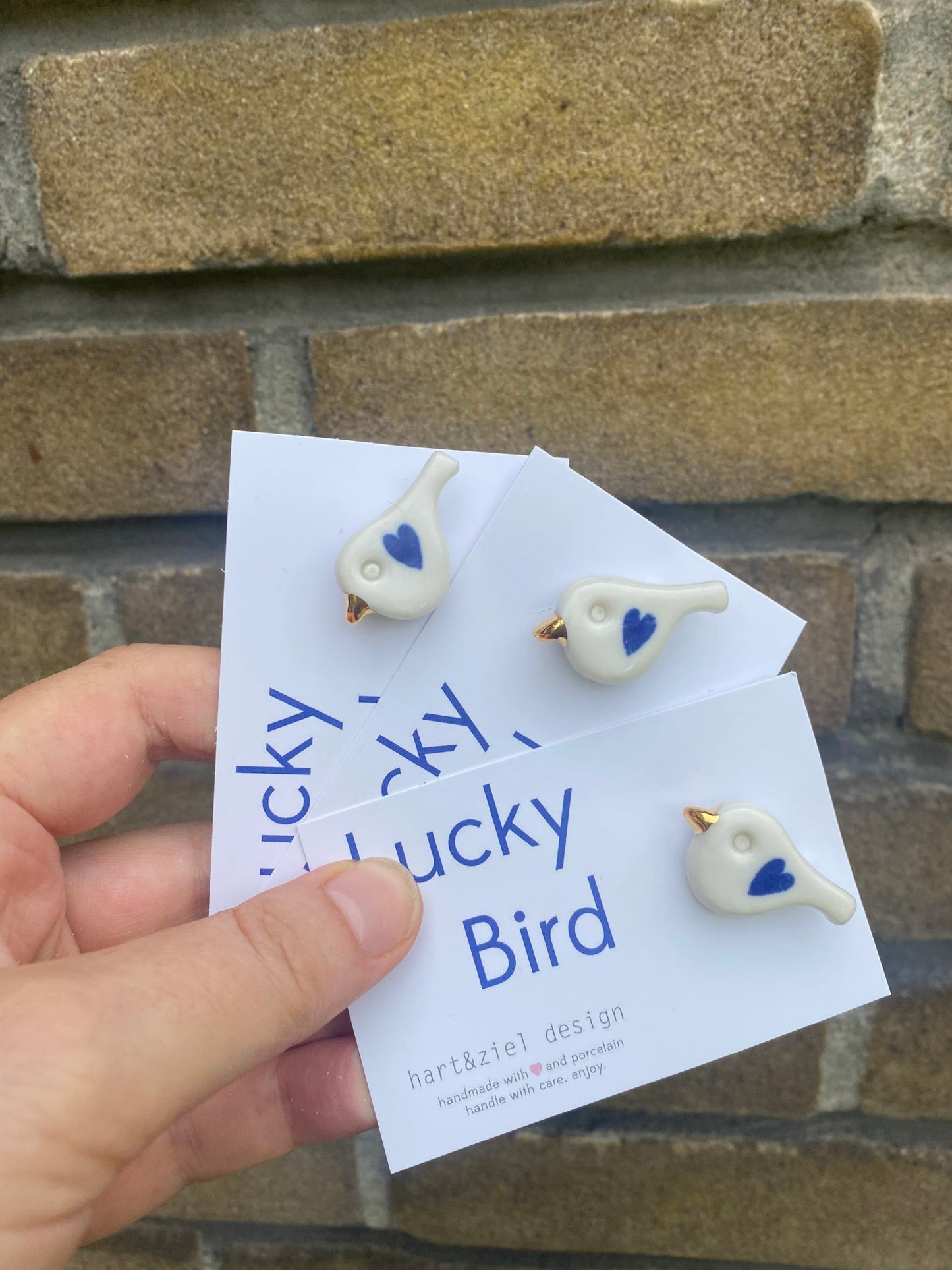 Lucky Bird - LOVE 01 - blue - hart&ziel design