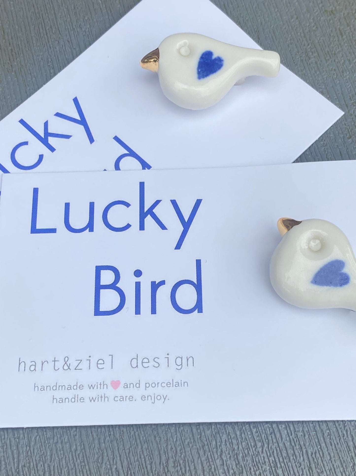 Lucky Bird - LOVE 01 - blue - hart&ziel design