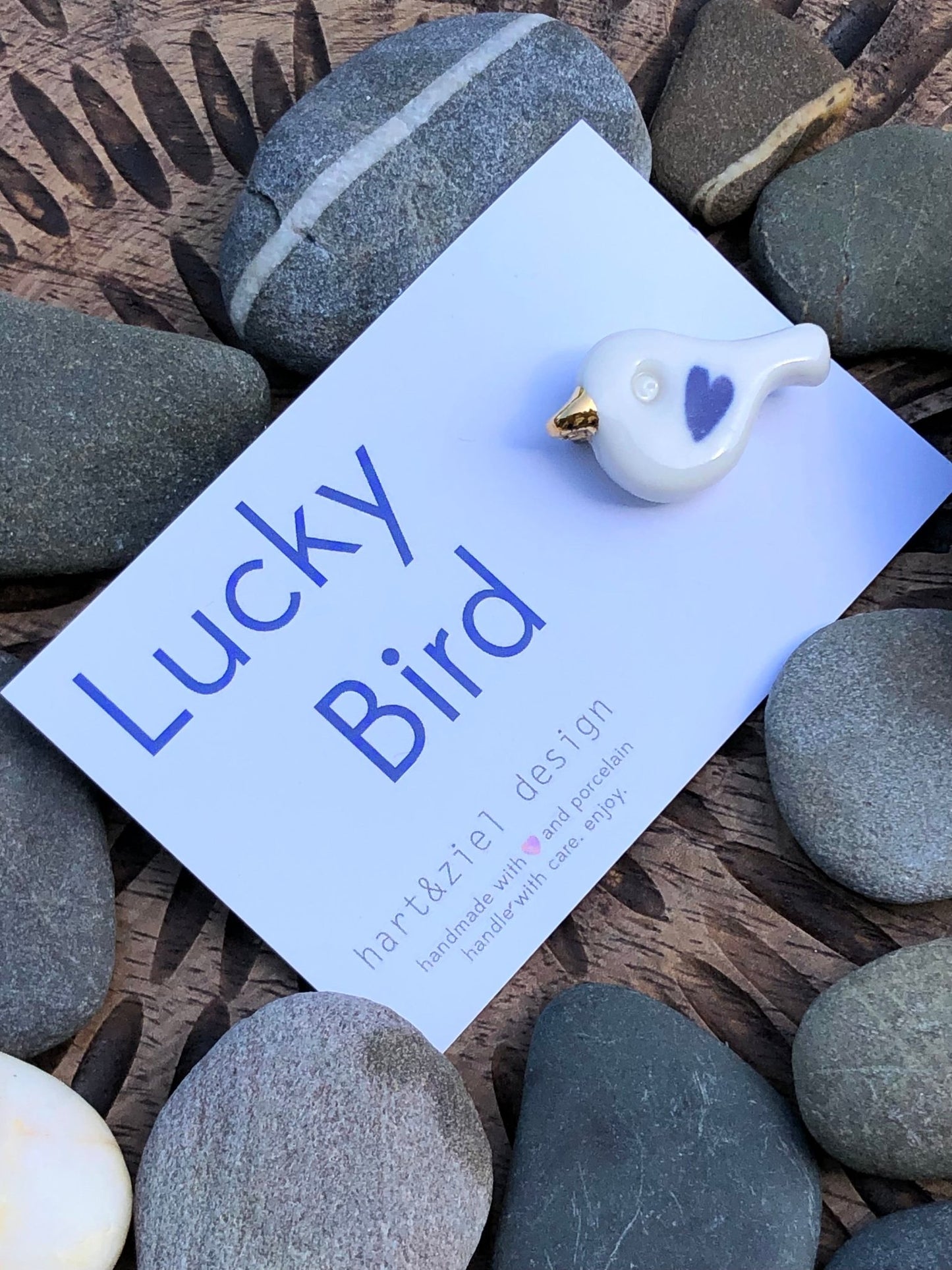 Lucky Bird - LOVE 01 - blue - hart&ziel design