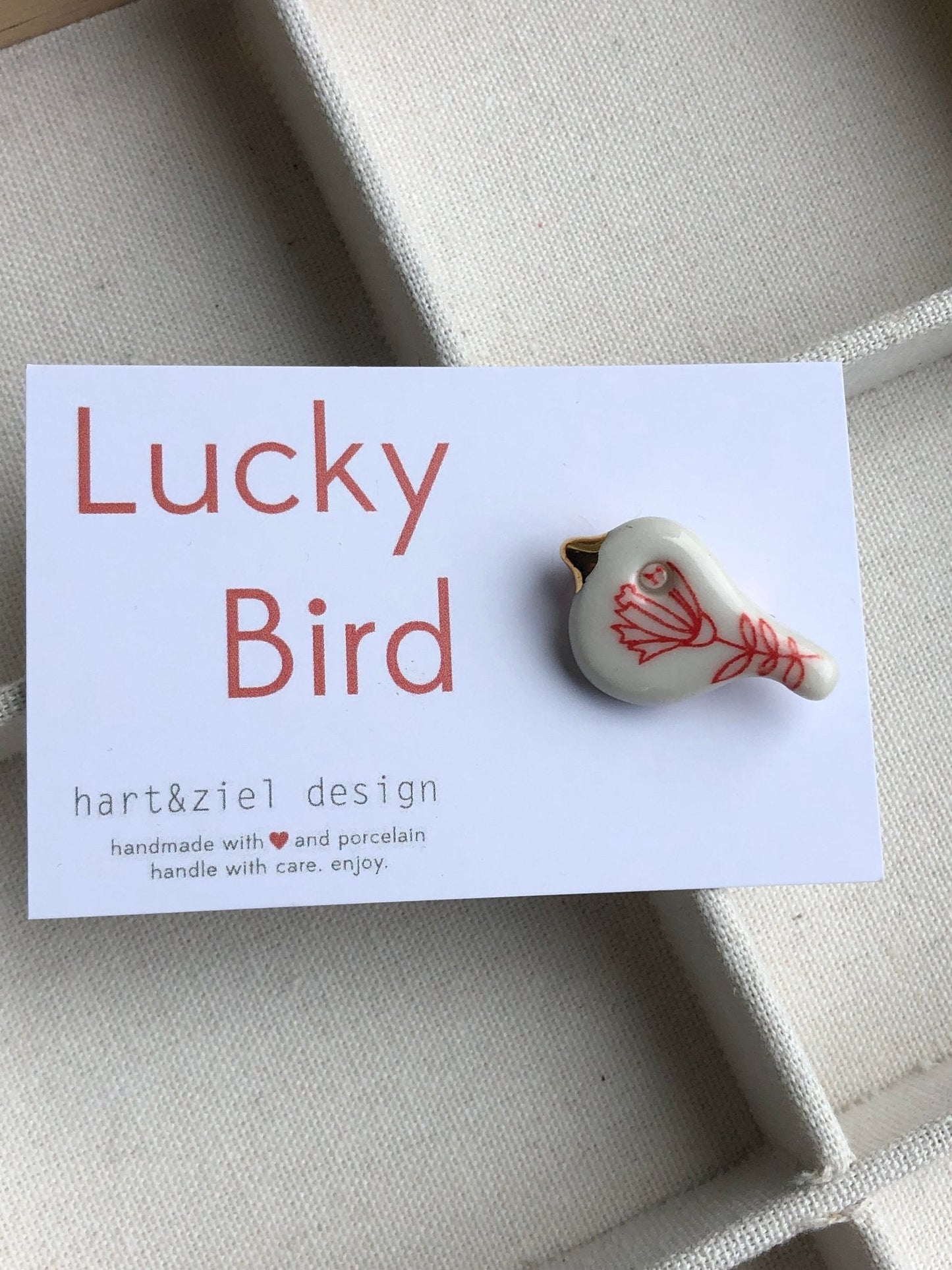 Lucky Bird - Robin red 02 - hart&ziel design