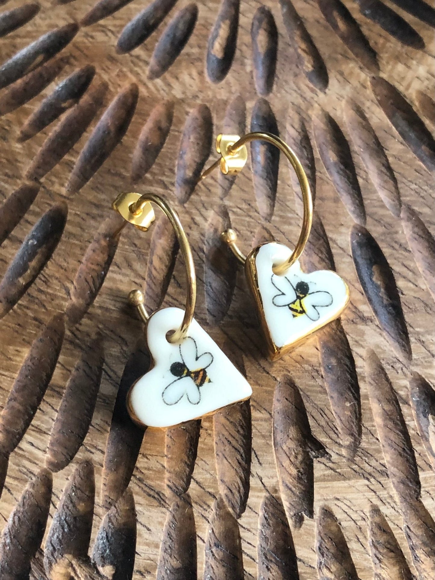 Oorbellen Sweethearts Bee - hart&ziel design