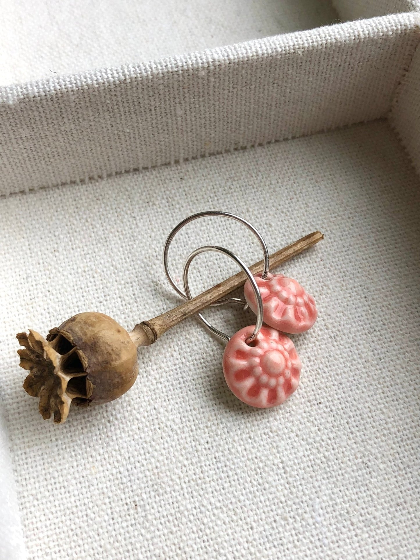 Oorring Zeeuws - pink - hart&ziel design