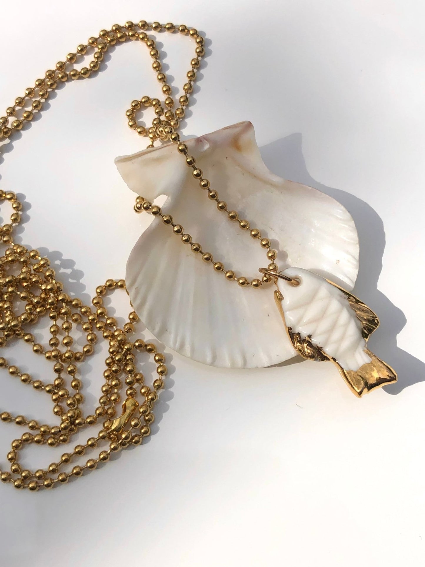 Visje 02 - lange ketting - hart&ziel design