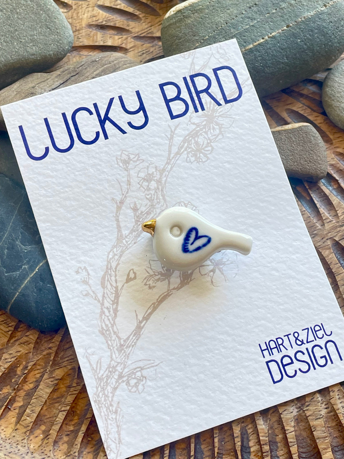 Lucky Bird - Hartje blauw 01