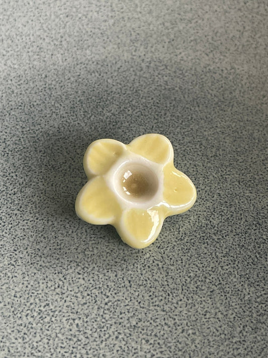 Bloem geel met oker 02 - hart&ziel design