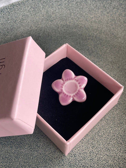 Bloem lila met roze - hart&ziel design