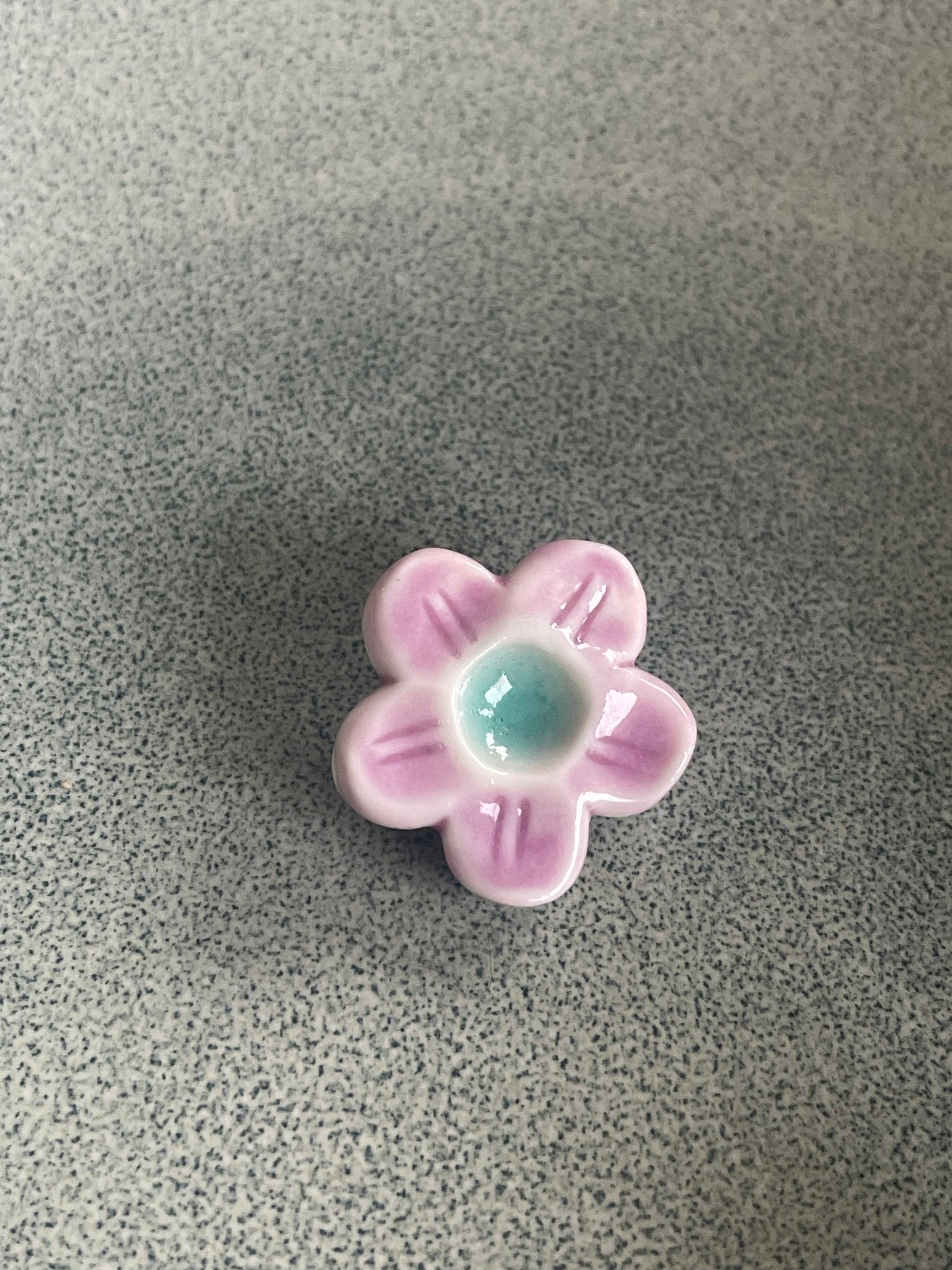 Bloem lila turquoise - hart&ziel design