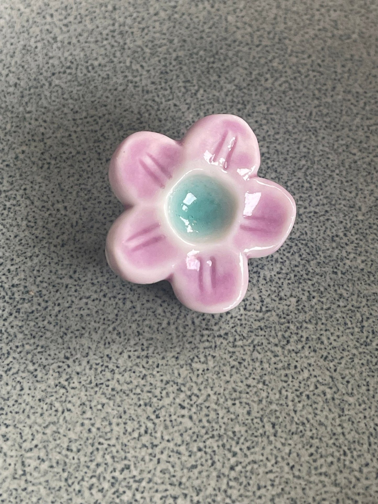 Bloem lila turquoise - hart&ziel design