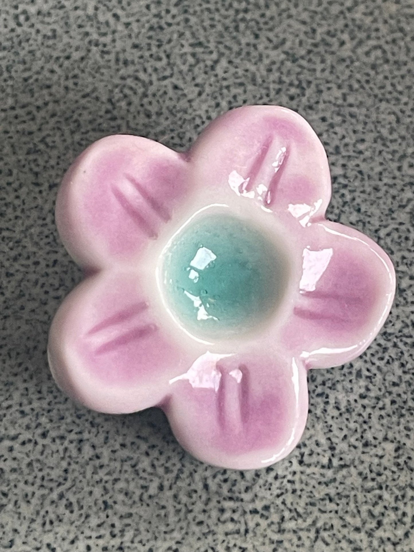 Bloem lila turquoise - hart&ziel design