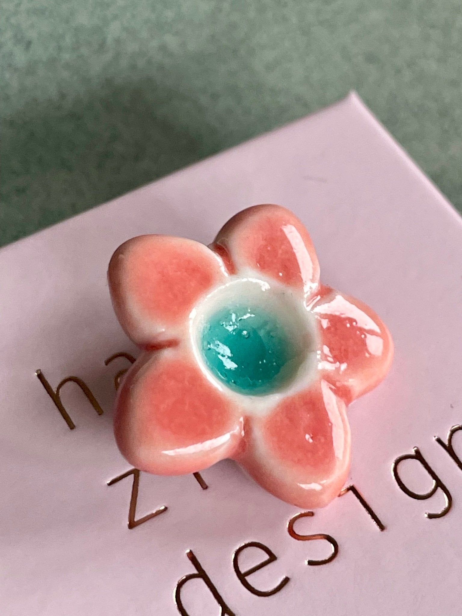 Bloem meloen roze - hart&ziel design