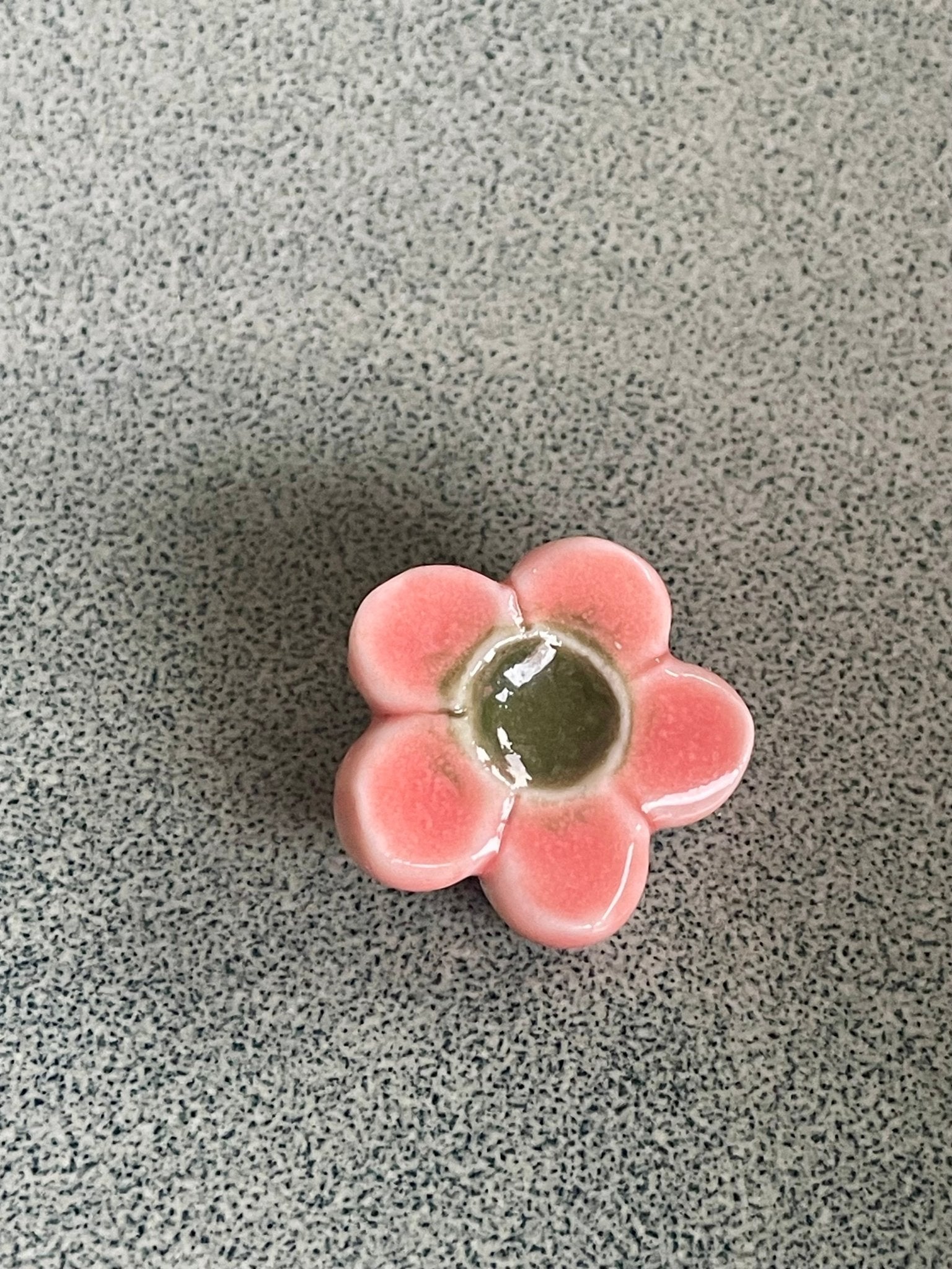 Bloem meloen roze met groen - hart&ziel design