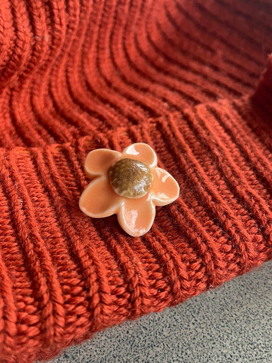 Bloem oranje/bruin 01 - hart&ziel design