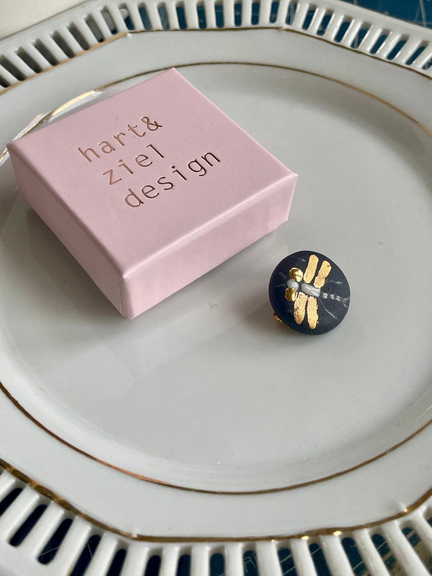 Broche - Libelle 01 - hart&ziel design