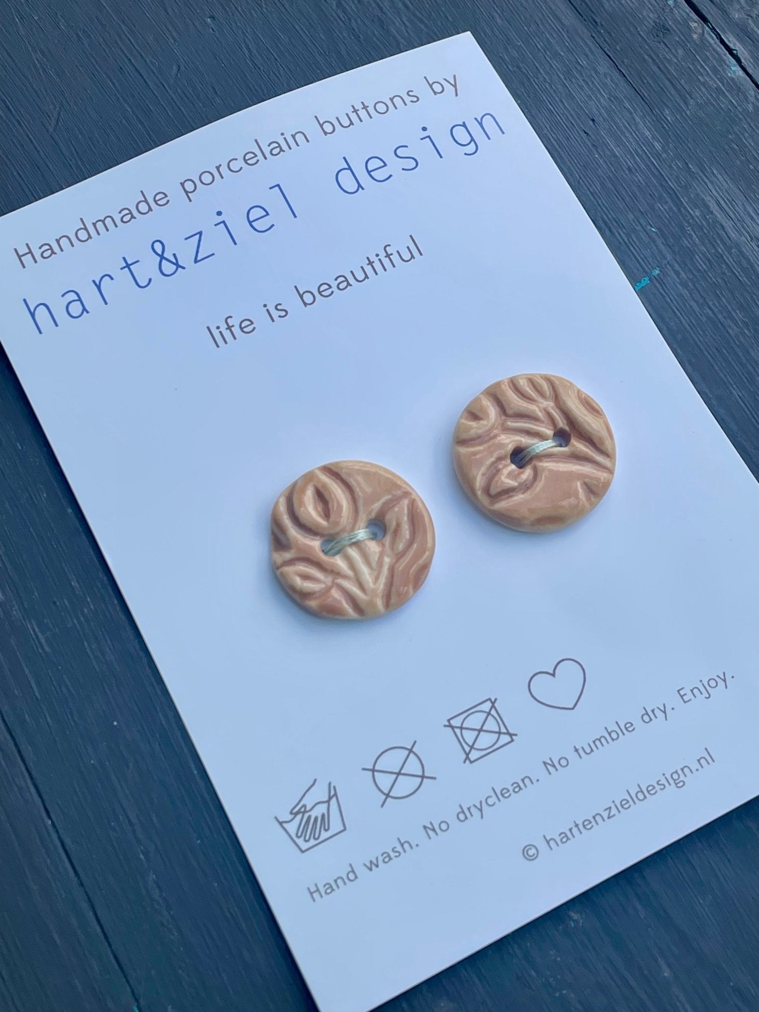 Knopenset - 005 camel - hart&ziel design