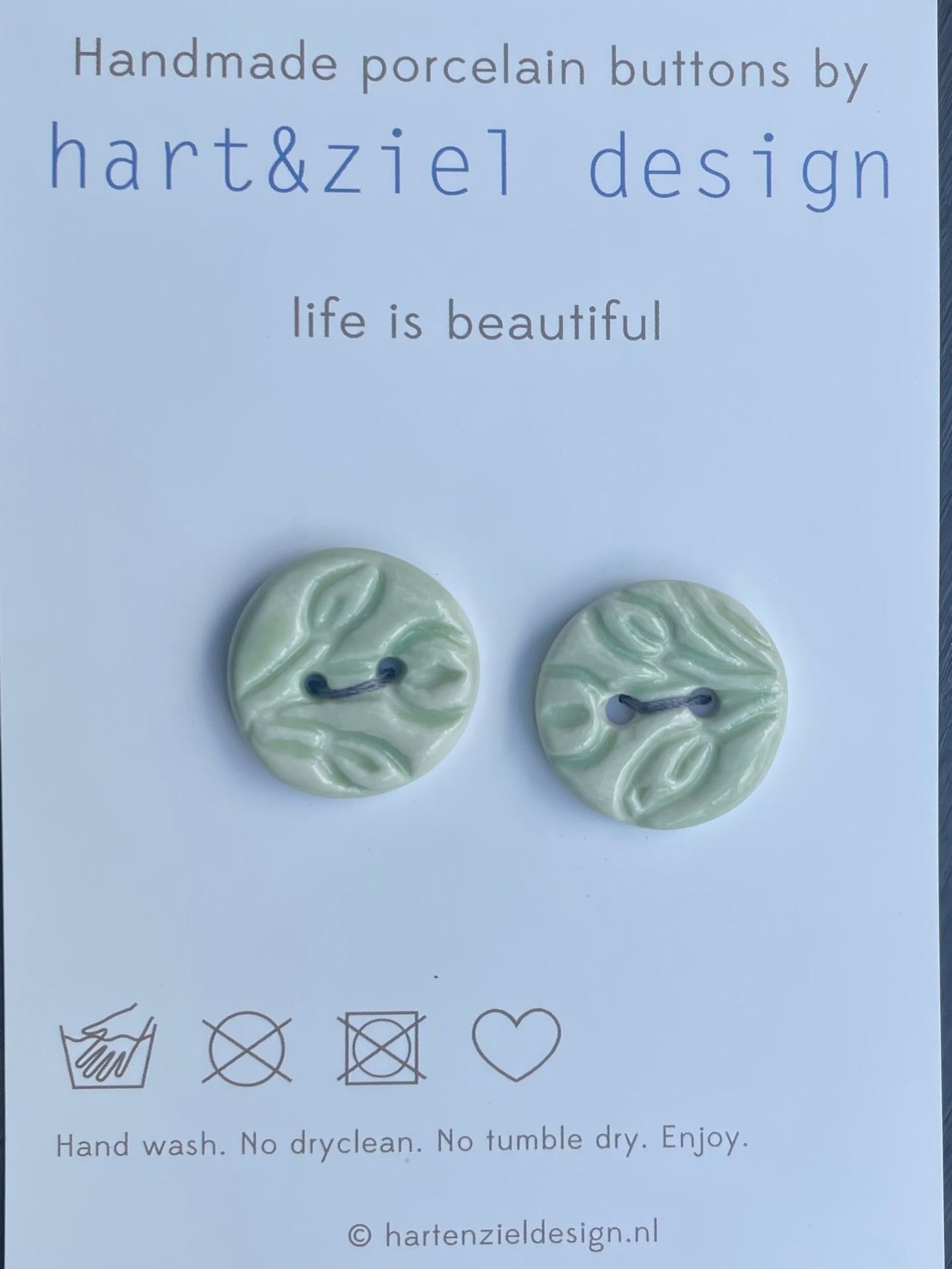 Knopenset - 006 mint - hart&ziel design