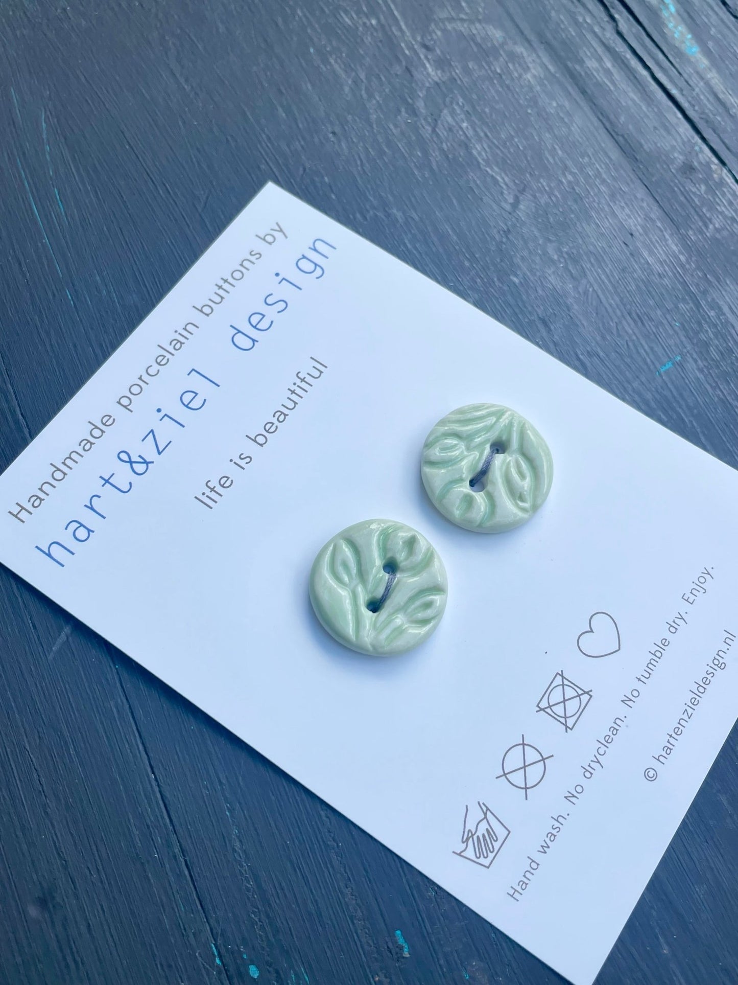 Knopenset - 006 mint - hart&ziel design