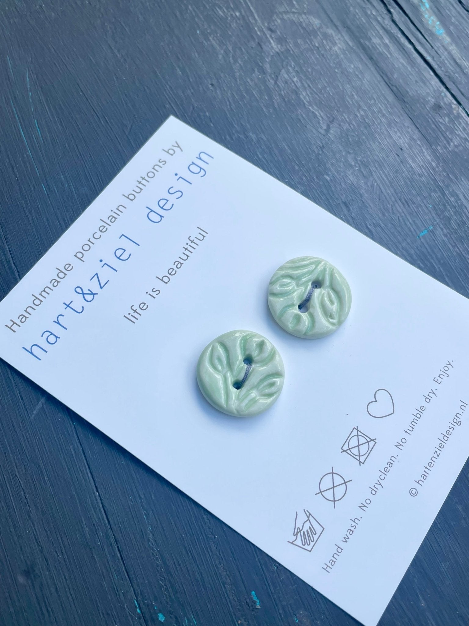 Knopenset - 006 mint - hart&ziel design