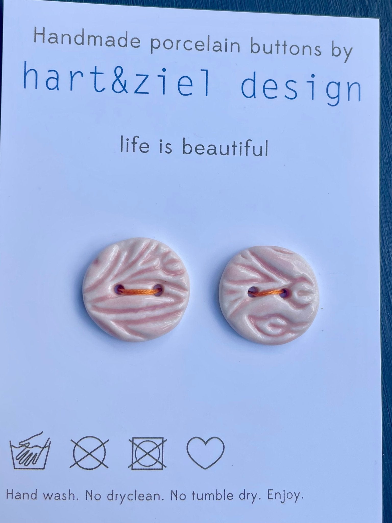 Knopenset - 007 roze - hart&ziel design