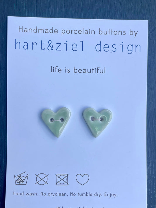 Knopenset - Hartjes mint - hart&ziel design