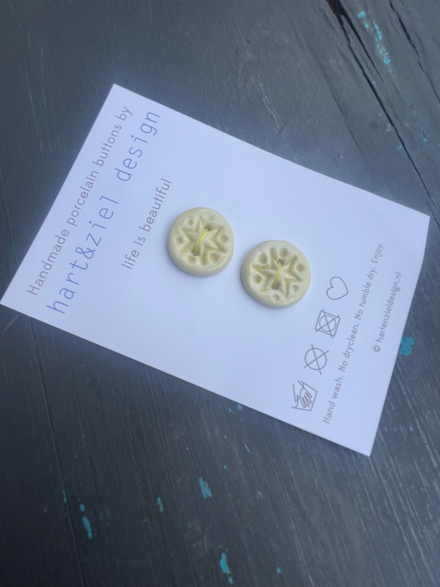 Knopenset - Koko butter yellow - hart&ziel design