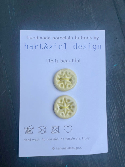 Knopenset - Koko butter yellow - hart&ziel design