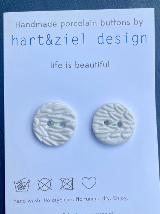 Knopenset - wit - hart&ziel design