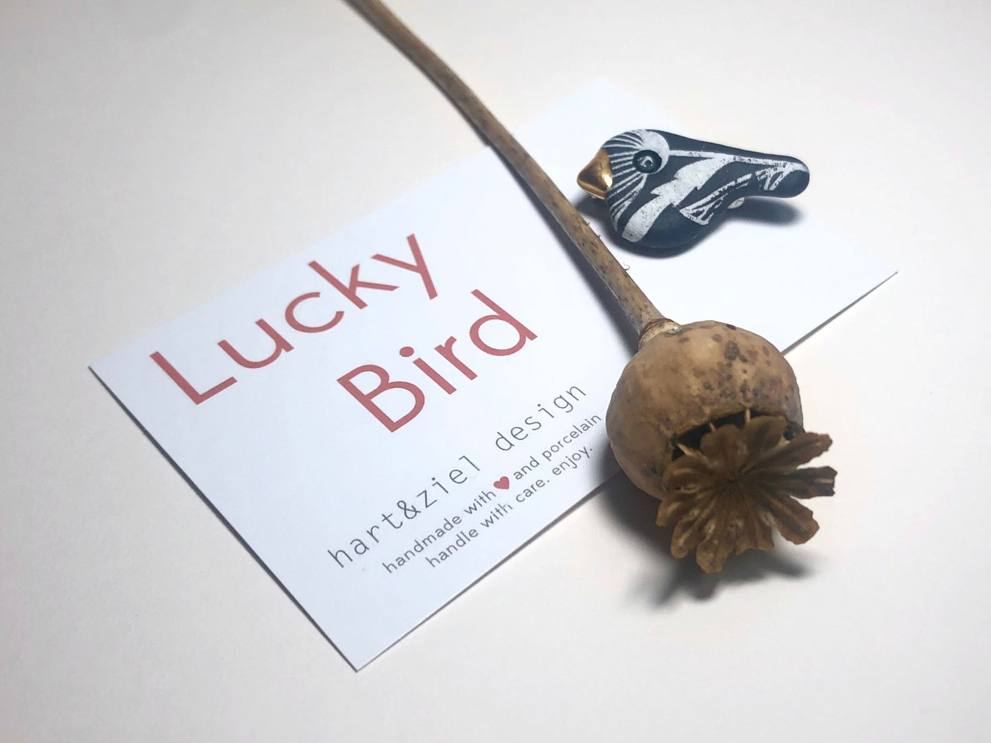 Lucky Bird - black & white nr 05 - hart&ziel design