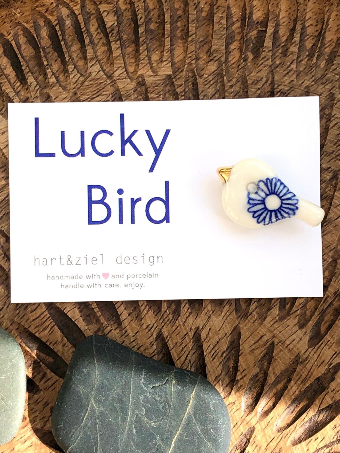 Lucky Bird - Blue & White 01 - hart&ziel design