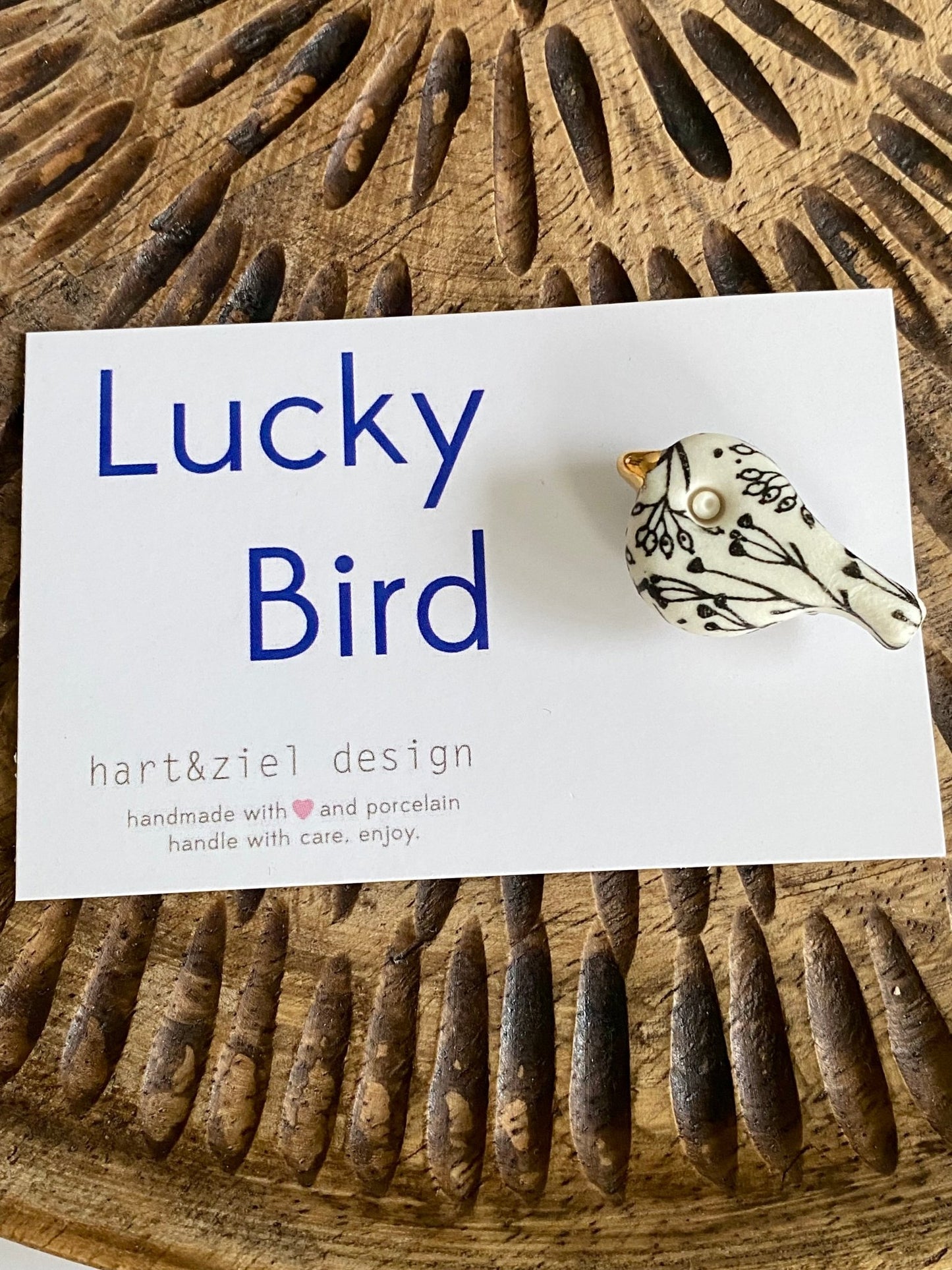 Lucky Bird - Flora black 01 - hart&ziel design