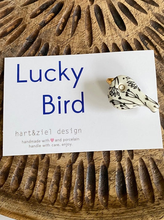 Lucky Bird - Flora black 01 - hart&ziel design