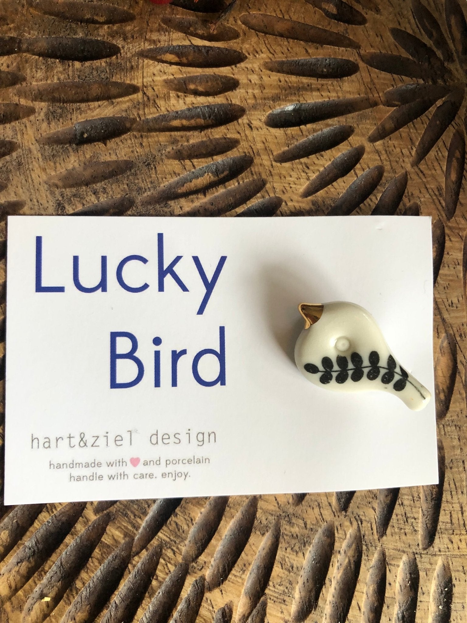 Lucky Bird - Leaf grey - hart&ziel design