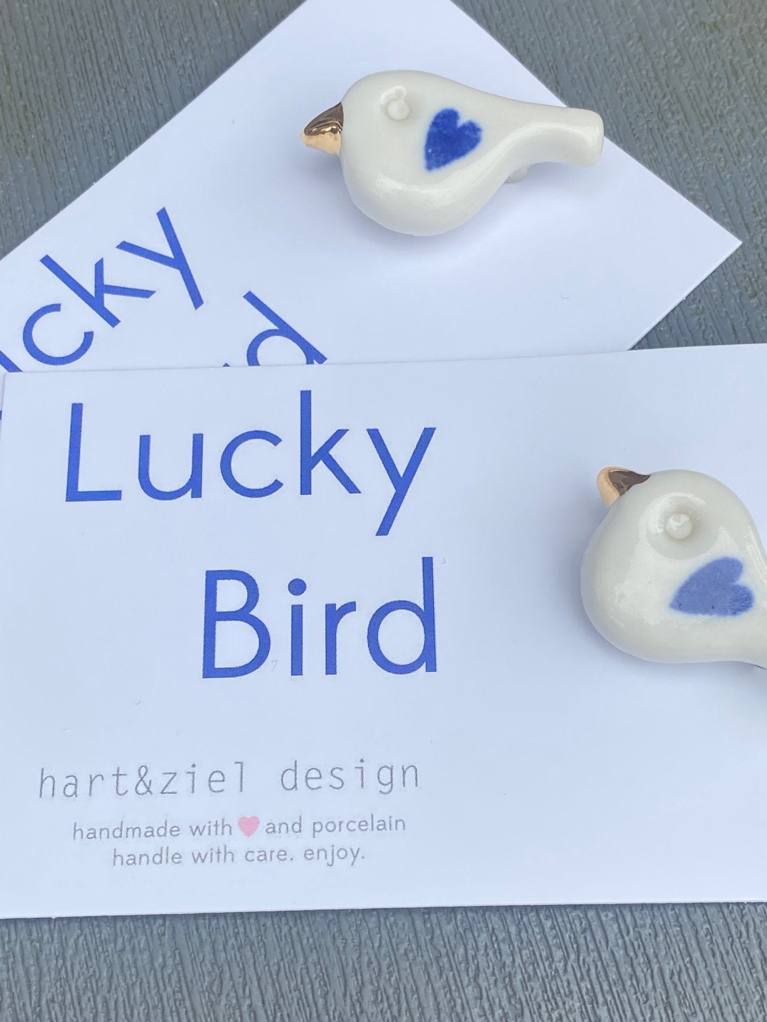 Lucky Bird - LOVE 01 - blue - hart&ziel design