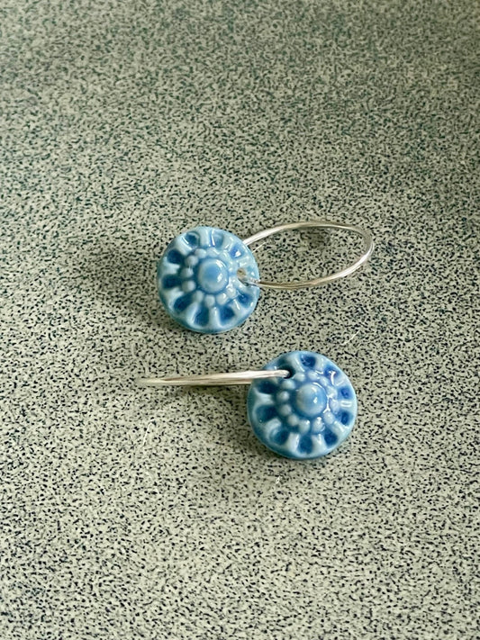 Oorring Zeeuws - blauw - hart&ziel design