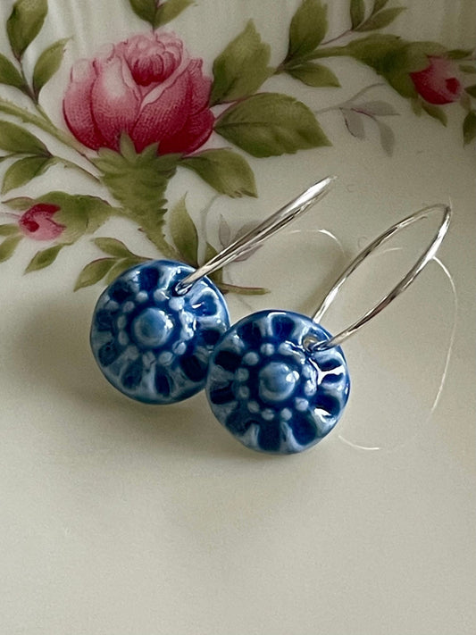 Oorring Zeeuws - donkerblauw - hart&ziel design