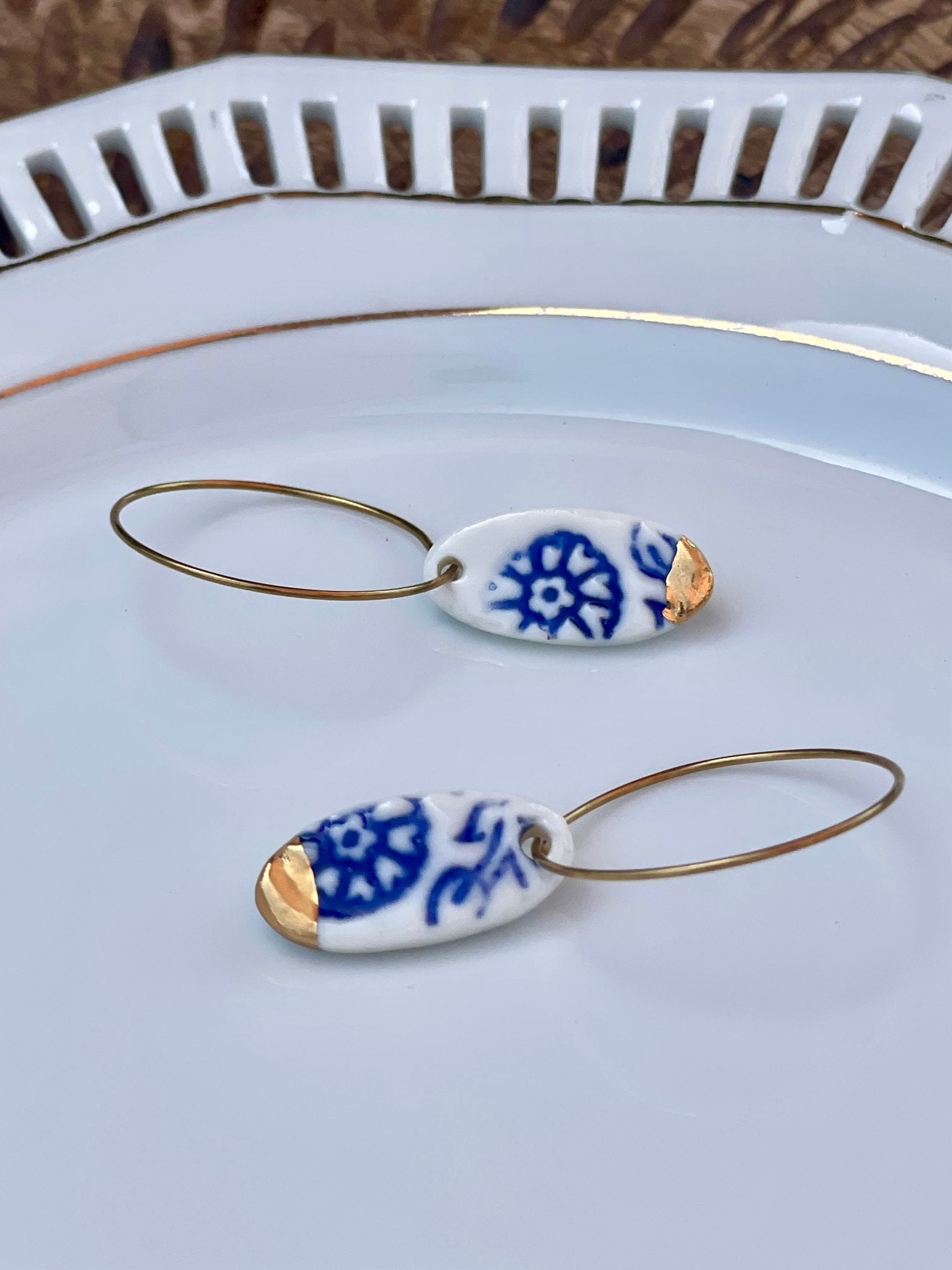 Oorringen Batik 03 - hart&ziel design