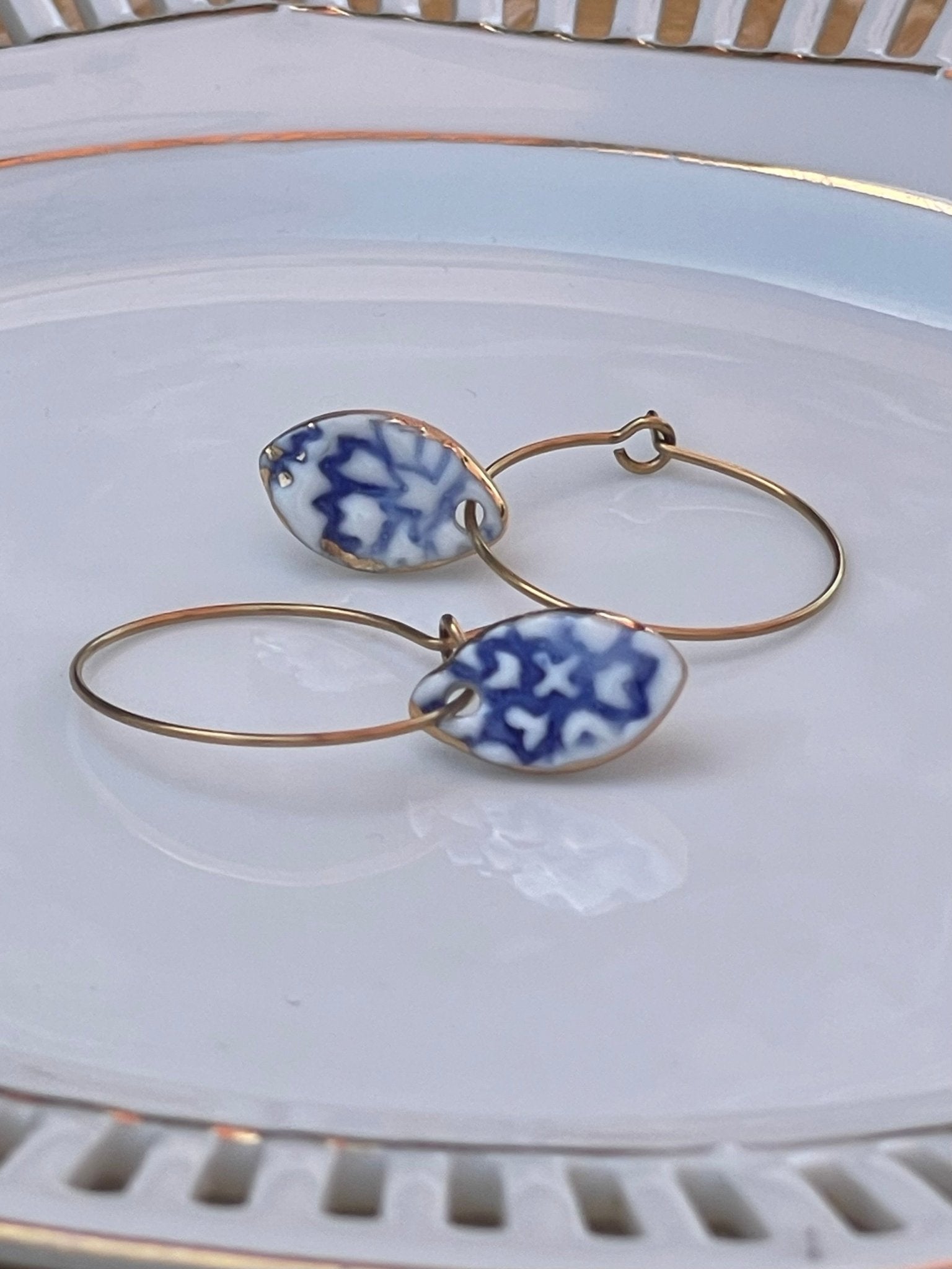 Oorringen Batik 05 - hart&ziel design