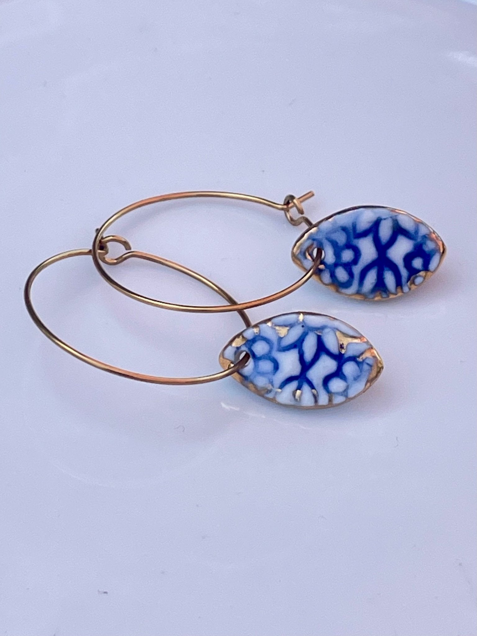 Oorringen Batik 05 - hart&ziel design