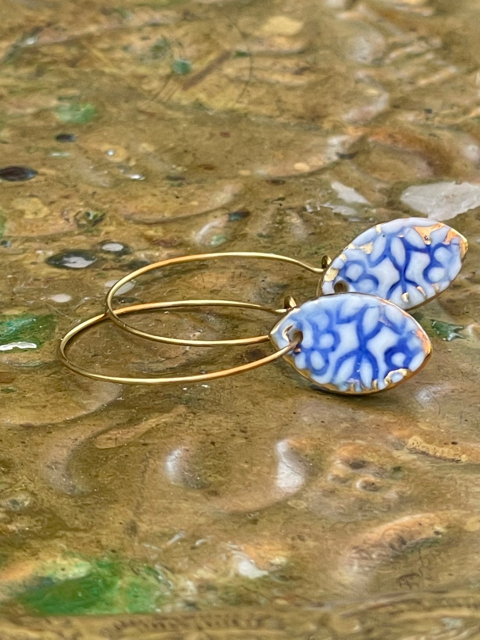 Oorringen Batik 06 - hart&ziel design