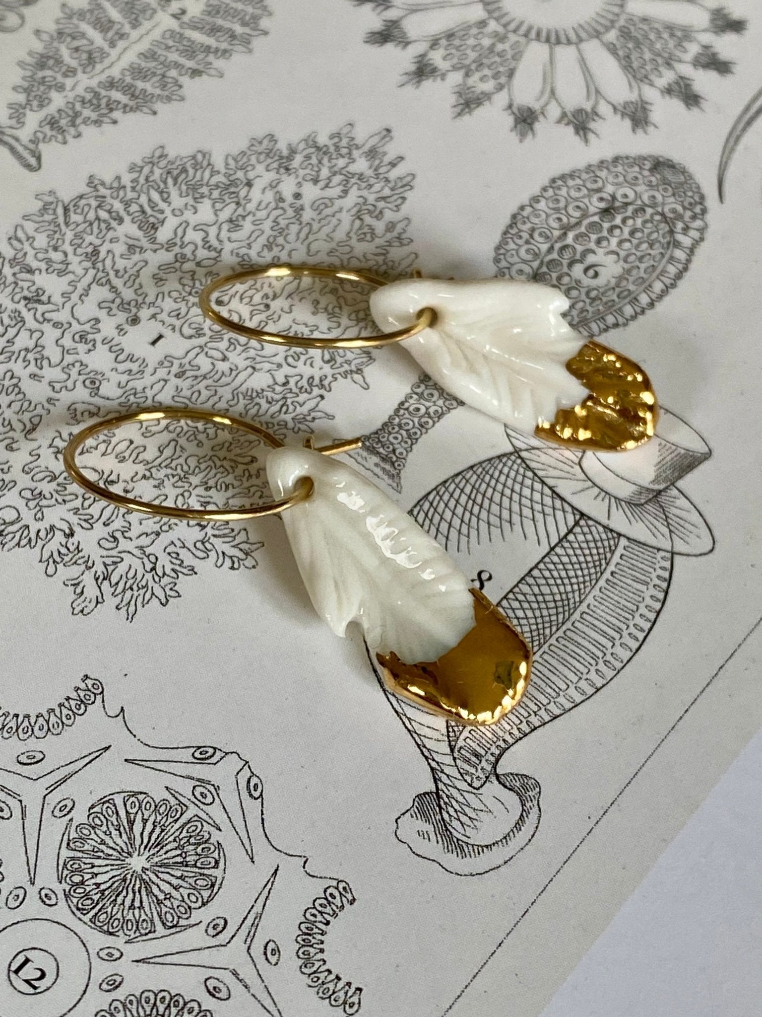 Oorringen - Veertje klein - hart&ziel design