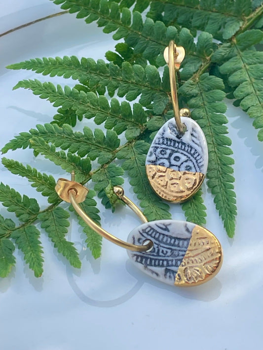 Oorsteker Batik 01 - hart&ziel design