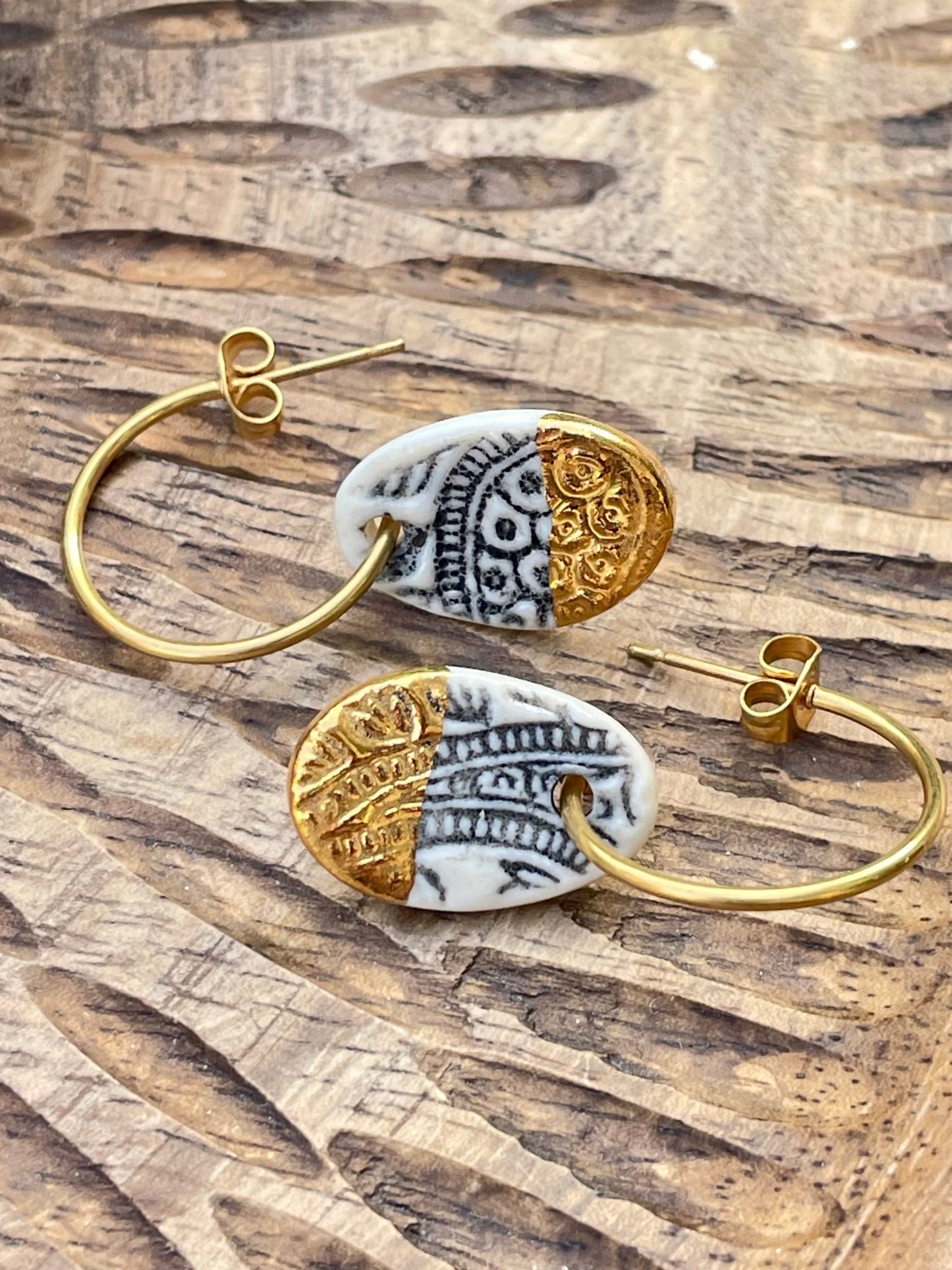 Oorsteker Batik 01 - hart&ziel design