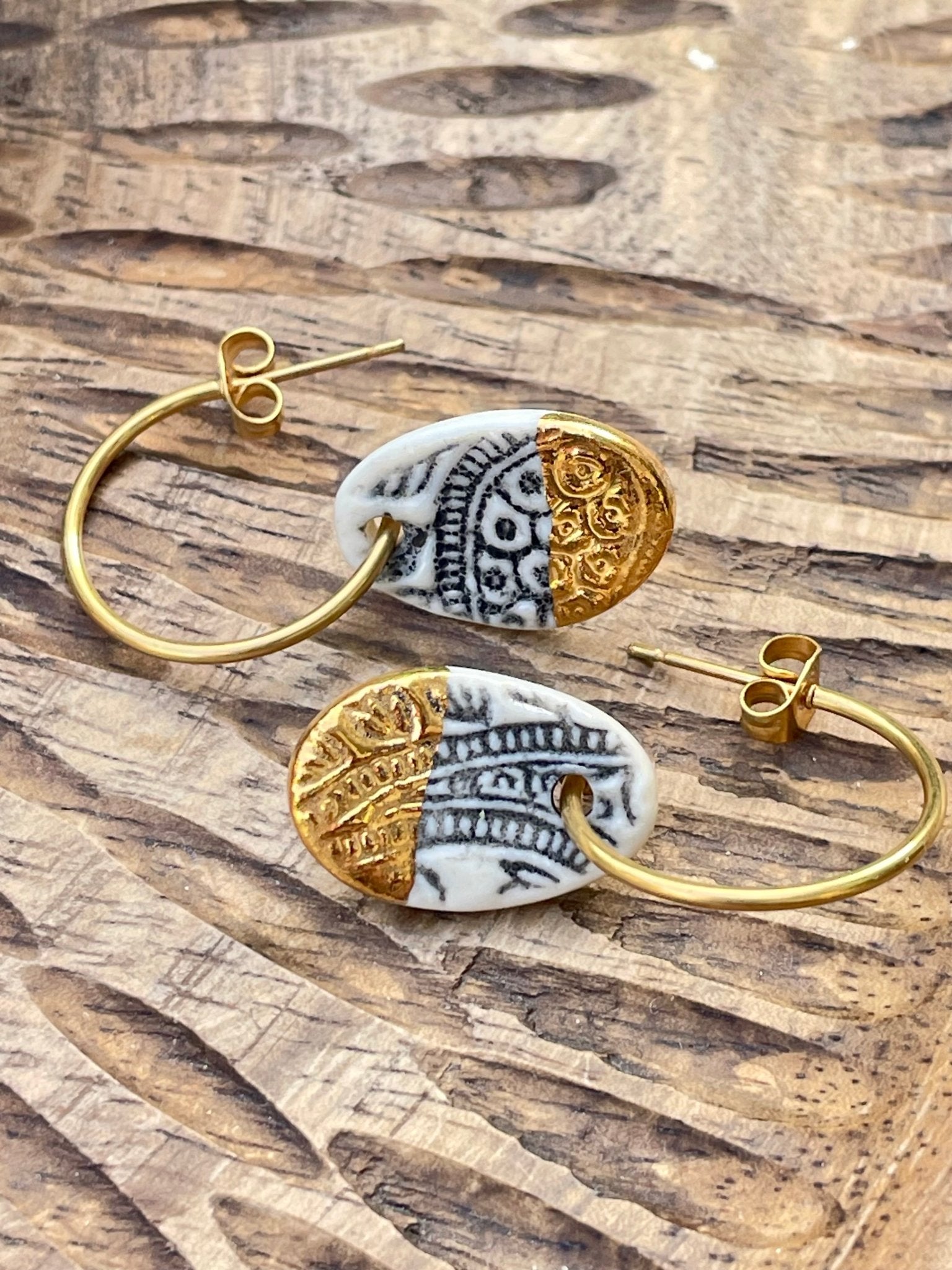 Oorsteker Batik 01 - hart&ziel design