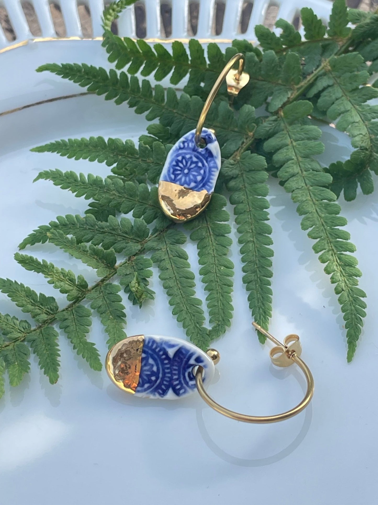 Oorsteker Batik 02 - hart&ziel design