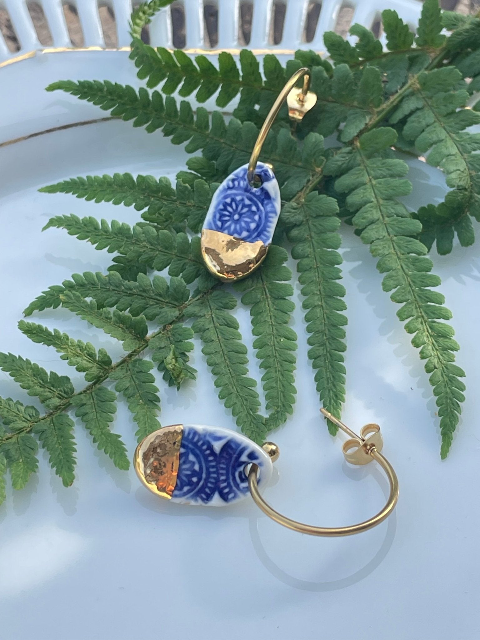 Oorsteker Batik 02 - hart&ziel design