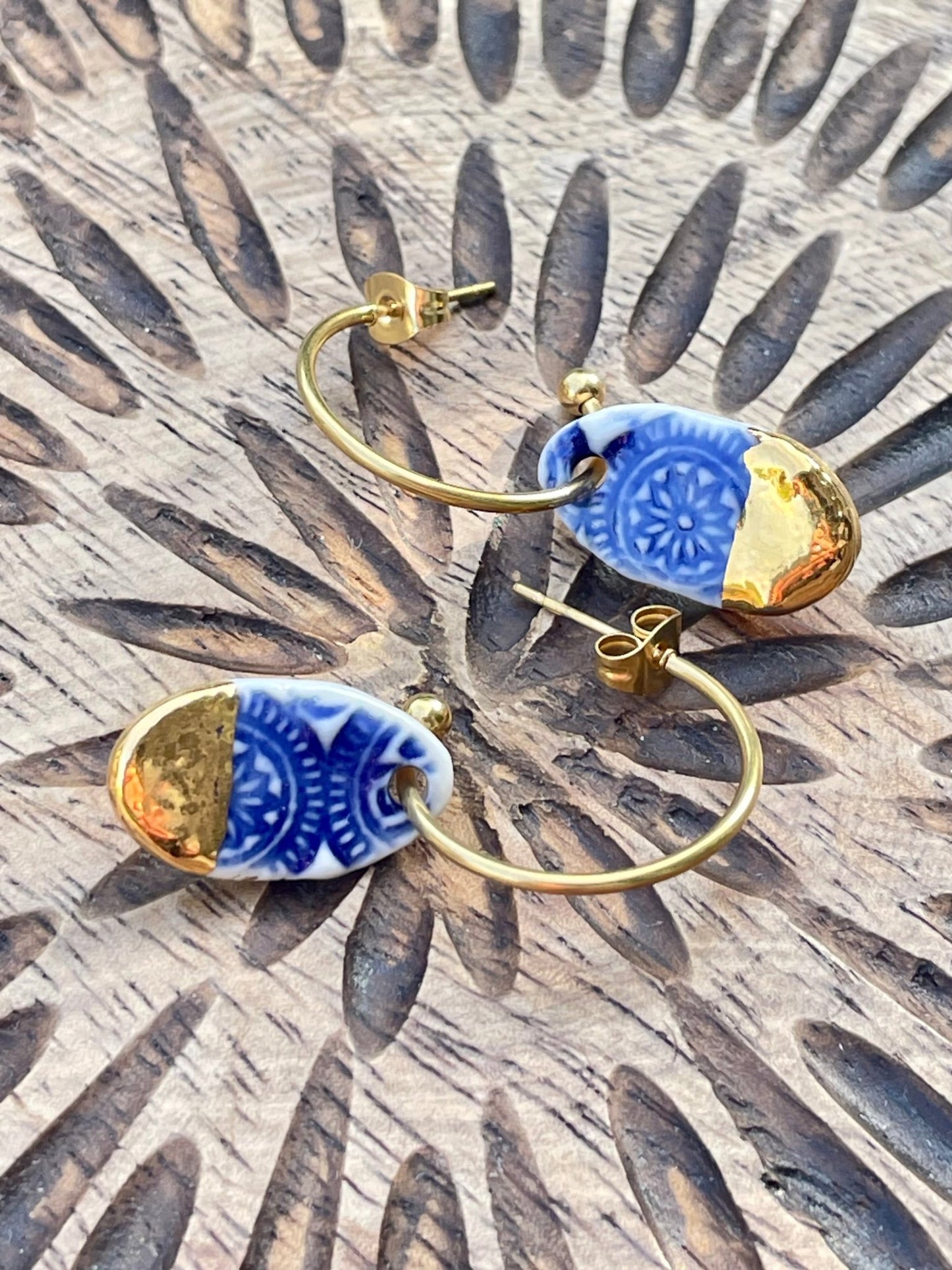 Oorsteker Batik 02 - hart&ziel design