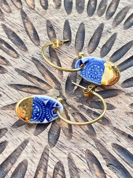 Oorsteker Batik 02 - hart&ziel design
