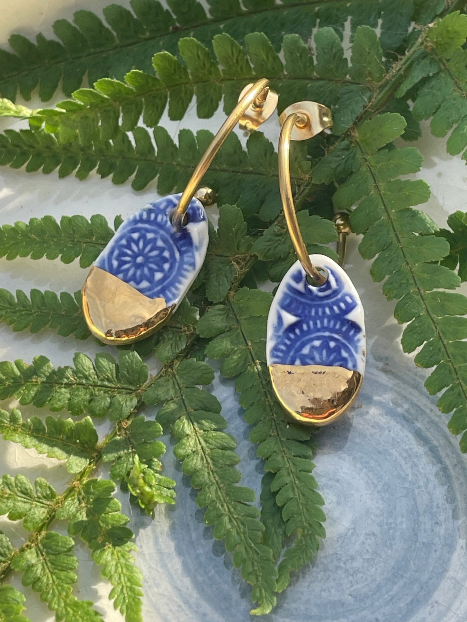 Oorsteker Batik 02 - hart&ziel design